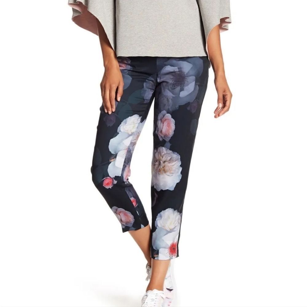 Ted Baker Indes Chelsea Flower Loose Trousers Size 8 NWT‎